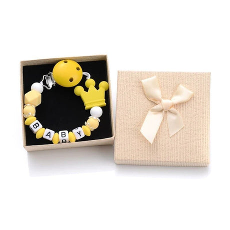 Personalized Baby Pacifier Clips with Name - Silicone Beaded Chain image 22