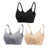 3pc Maternity Nursing Bra Set - Seamless, Breathable Cotton image 26