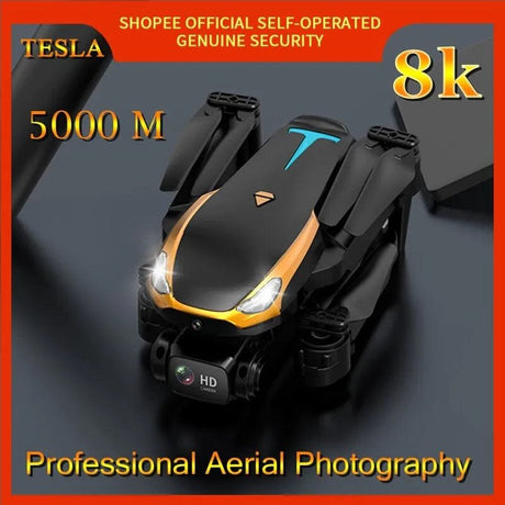Tesla 8K Pro Drone - 4K Aerial Photo, Remote Control, 5000m Range, Obstacle Avoidance image 0
