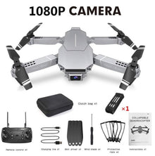 E68 drone 1080P camera version with accessories as a beginner kit for first-time pilots and kids gifts.