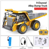 2.4G RC Excavator & Dump Truck - Engineering Vehicle Toy - Yellow Dump Truck image