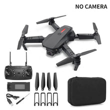 Black E88 4K Foldable RC Drone accessory kit top view for foldable RC gift toy.
