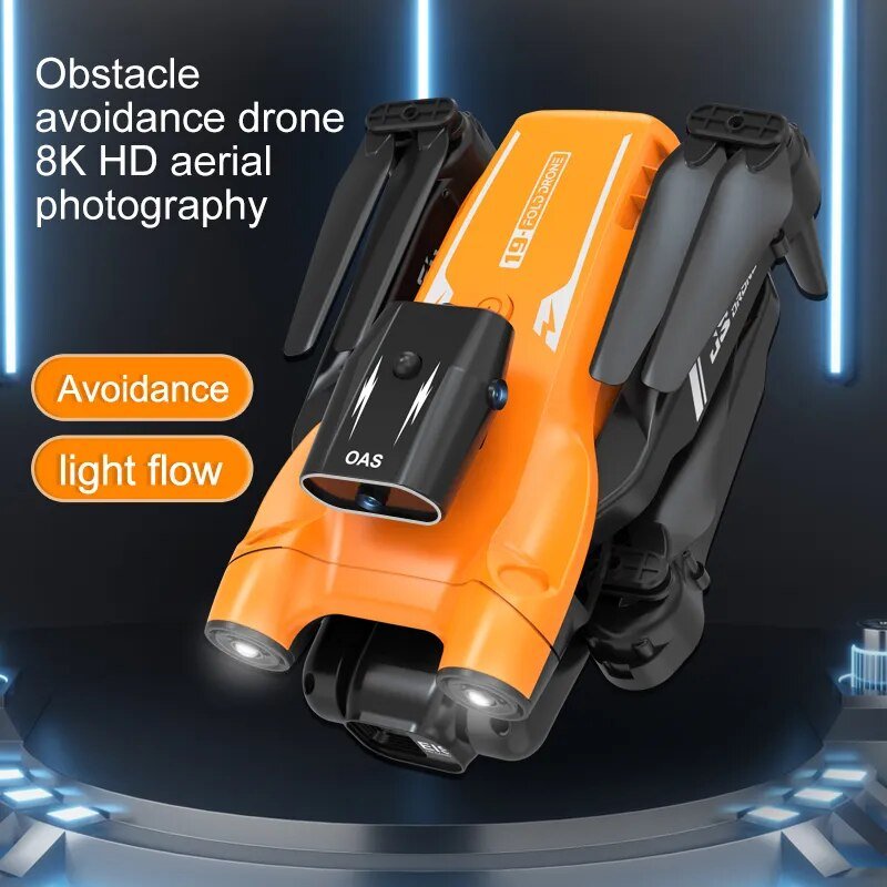 E88 4K Foldable RC Drone with obstacle avoidance and 8K aerial photography for scenic flights.