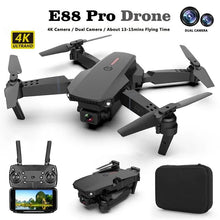 E88 Pro Drone 4K dual-camera quadcopter with remote control for outdoor flying and aerial photography.