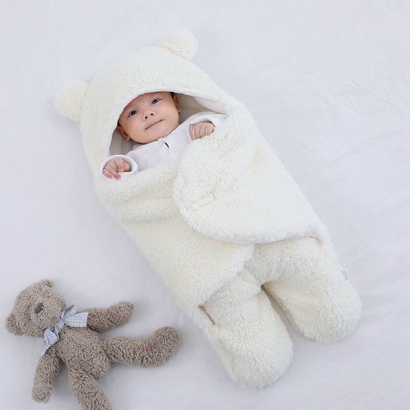 Thick Fleece Newborn Sleep Bag with Cotton Lining image