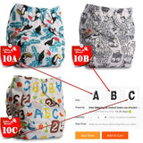 Baby Washable Reusable Cloth Pocket Nappy Diaper - 10, A image