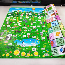 Eco-Friendly EPE baby crawling mat with animal and letter prints for nursery decor and daily use.