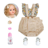 55cm Lifelike Reborn Baby Doll - Curly Hair, Full Silicone image 4