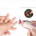 Electric baby nail trimmer with a built-in night light for safe nighttime nail care sessions.