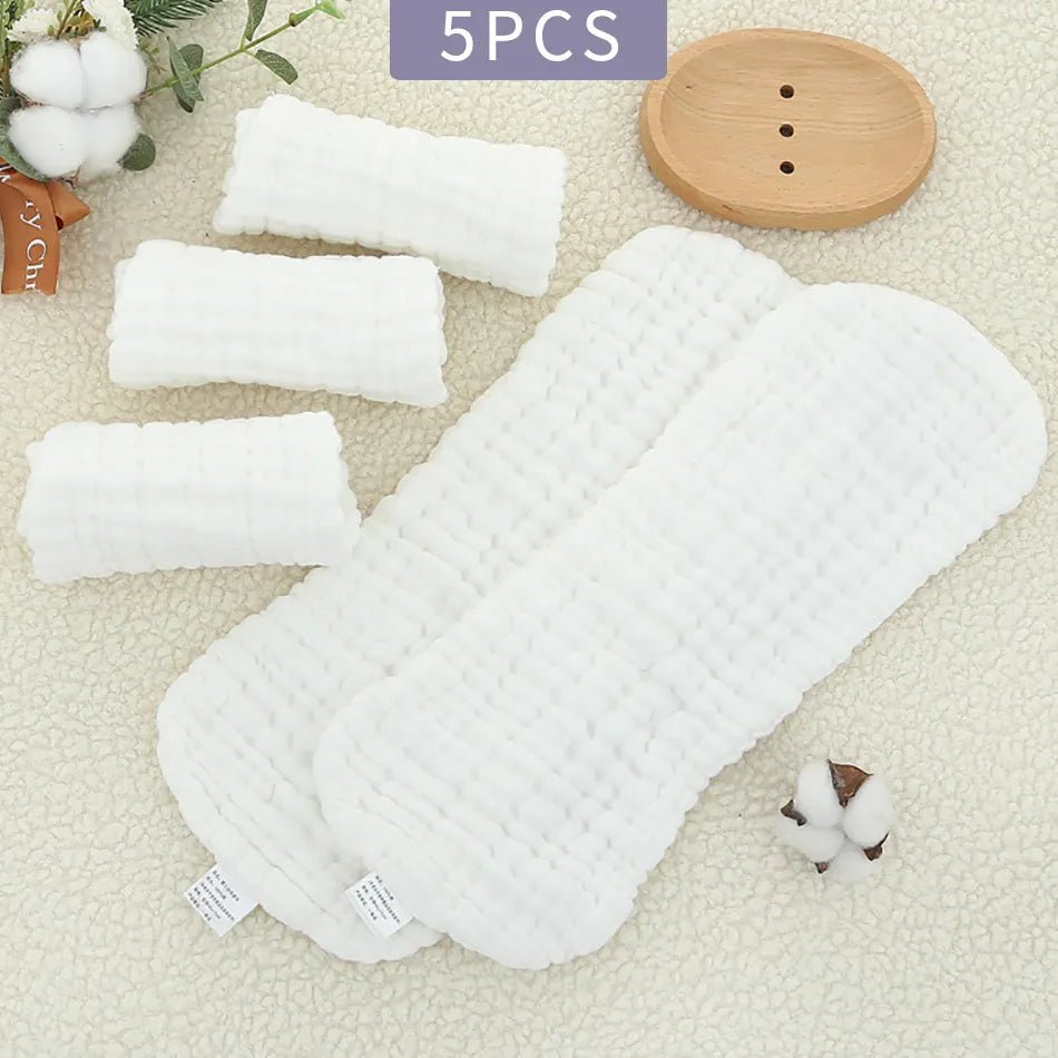 Elinfant 10-layer cotton diaper insert set designed for newborn nappy changes and skin comfort.