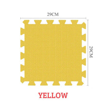 EVA foam puzzle play mat interlocking tiles shown for building a custom crawling and play space.