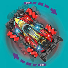 F2 RC drift car in a colorful dynamic design built for gesture-controlled kids play.