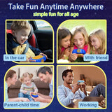 Collage of people using a product in various settings with text 'Take Fun Anytime Anywhere, simple fun for all ages'.