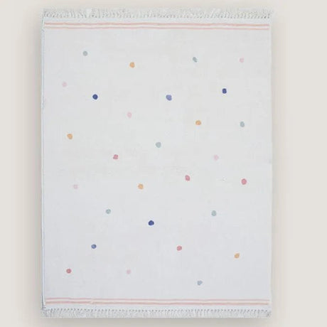 Soft Tassel Children's Carpet - Large Polka Dots Area Rug image 8