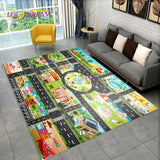 Highway City Traffic Playmat - Non-Slip Rug for Kids' Playroom - 40x60cm(15x23in), 4 image