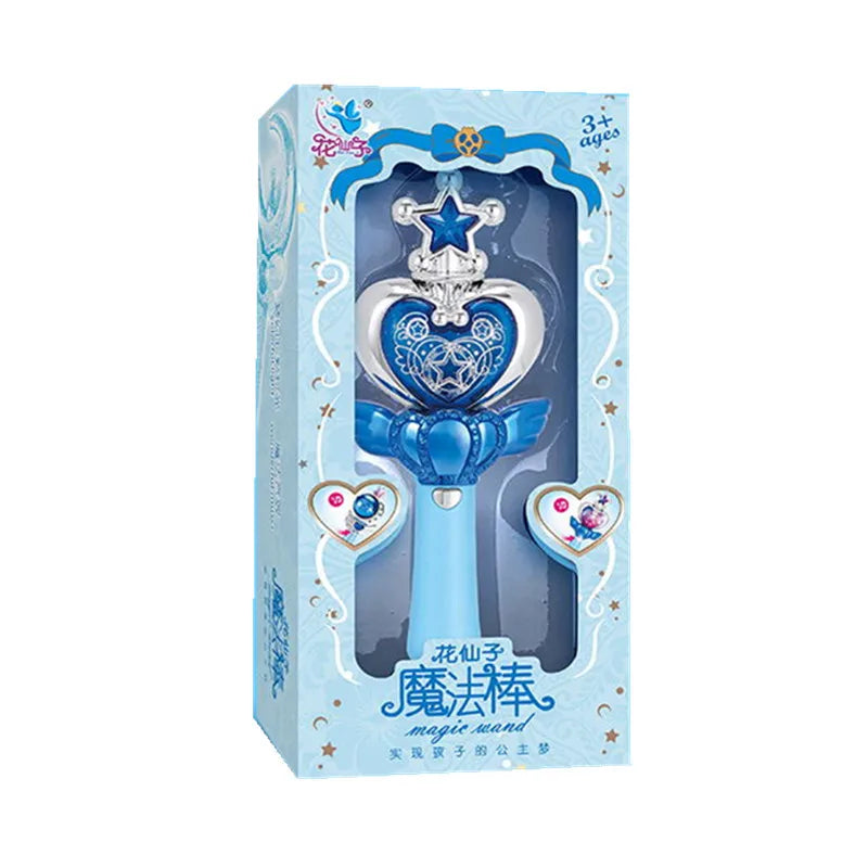 Blue window box holding a wand with a blue star crown