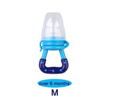 Fresh Fruit Food Kids Nipple Feeding / Safe Milk Feeder - Blue M image