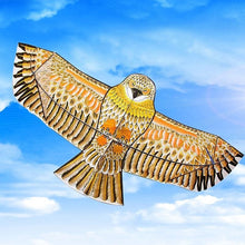 Hawk-shaped flat eagle kite in flight for beach outings, garden play and windy day fun.