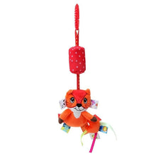 Soft Animal Handbell Rattle in fox design for baby comfort, sensory play, and teething relief.