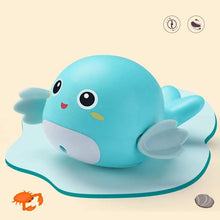 Frogs Clockwork Swimming Bath Toy in blue duck design shown again for wind-up swimming fun.