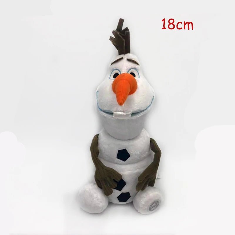 Plush toy resembling a character from 'Frozen' on a white background with '18cm' text.