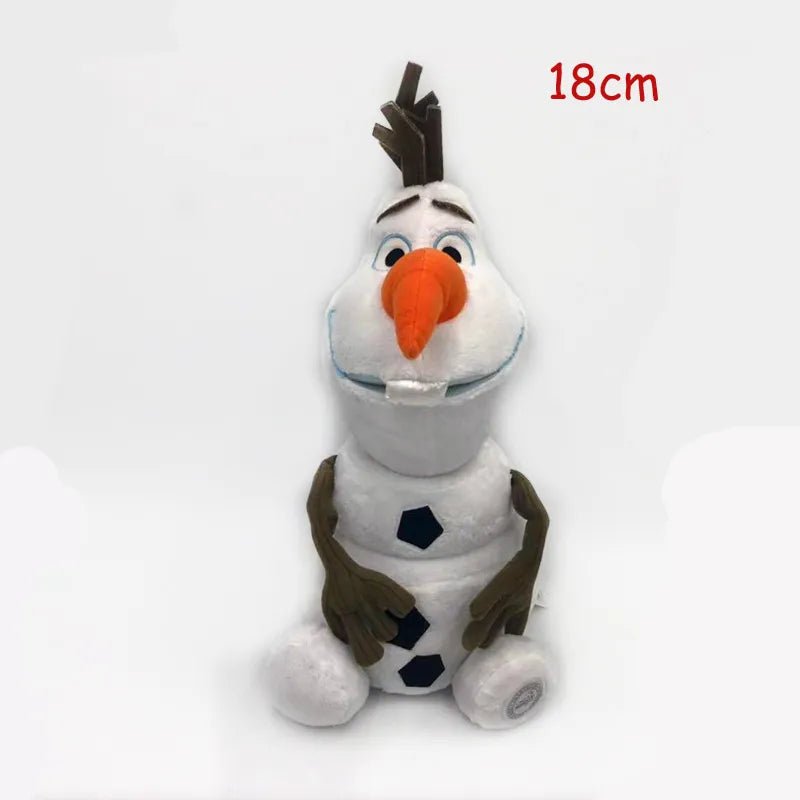 Plush toy resembling a character from 'Frozen'.