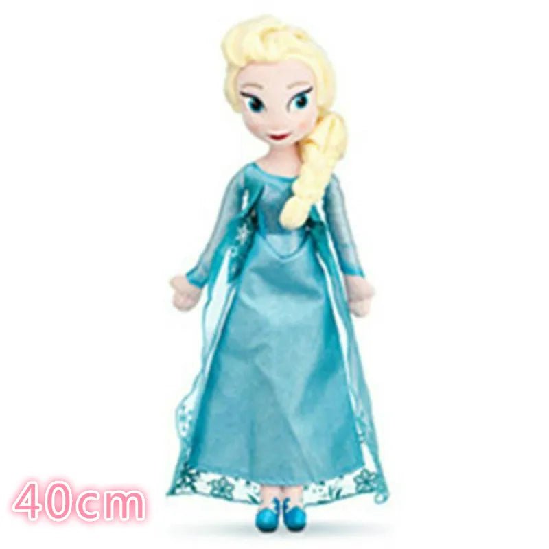 Toy doll in a blue dress with a white background