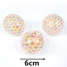 Three 6cm fruit slice grape squishy balls with a honeycomb texture, squeeze toys for stress relief and gifting.