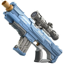 Fusight rechargeable electric water gun shown with branding for summer water play.