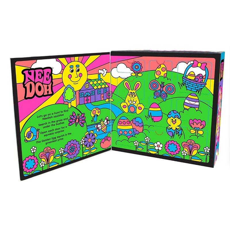 Colorful children's book with illustrations and 'Nee Doh' branding 