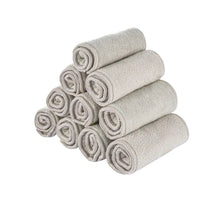 Elinfant gray microfiber 3-layer cloth diaper insert shown front view for daily reusable nappy changes.