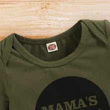 Green letter print baby onesie bodysuit for newborn daily wear, nappy changes, and photo moments.