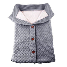 Grey newborn sleep sack as safe sleepwear, second view, for cot naps and settled night routines.