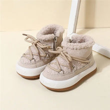 GT-CECD baby boots stacked display showing the plush-lined pair ready for gifting.