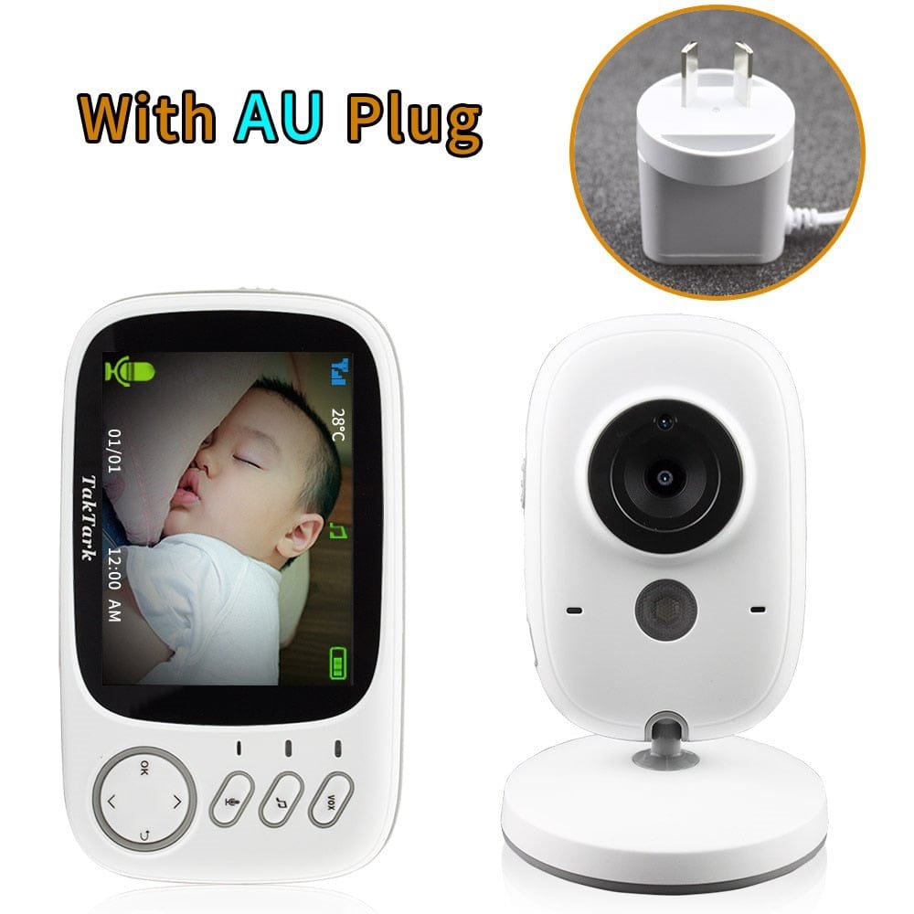 High resolution baby monitor camera in night vision mode, keeping watch over the nursery through the night.