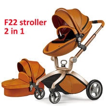 Hot Mom high landscape 3-in-1 stroller pram with bassinet for newborn travel and naps.