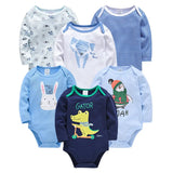 Set of baby bodysuits with various designs