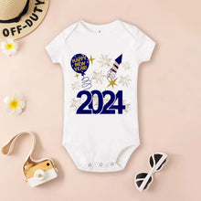 Baby onesie with 'Happy New Year 2024' design (option 7)