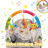 Baby hanging toys with colorful design.