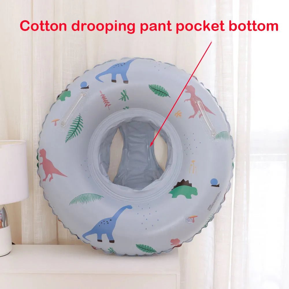Inflatable neck ring with dinosaur patterns.