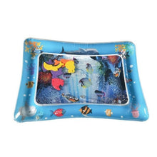 Kids Water Play Mat with tropical fish design for colorful outdoor splash play.