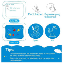 Instructions for using a water blower with illustrations.