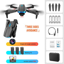K3/E99 foldable drone accessory kit with spare propellers and battery for extended flight sessions.