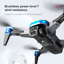 K911 SE foldable drone showing wind resistant flight performance for stable outdoor aerial video in breezy conditions.