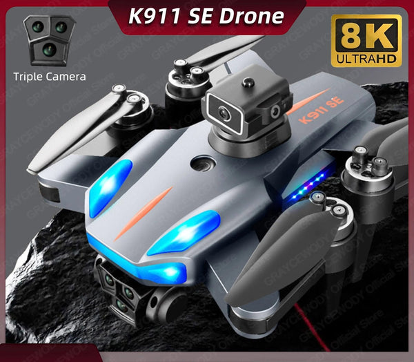 K911 SE GPS drone with 8K UltraHD camera for aerial photography, outdoor filming, and hobby flying.