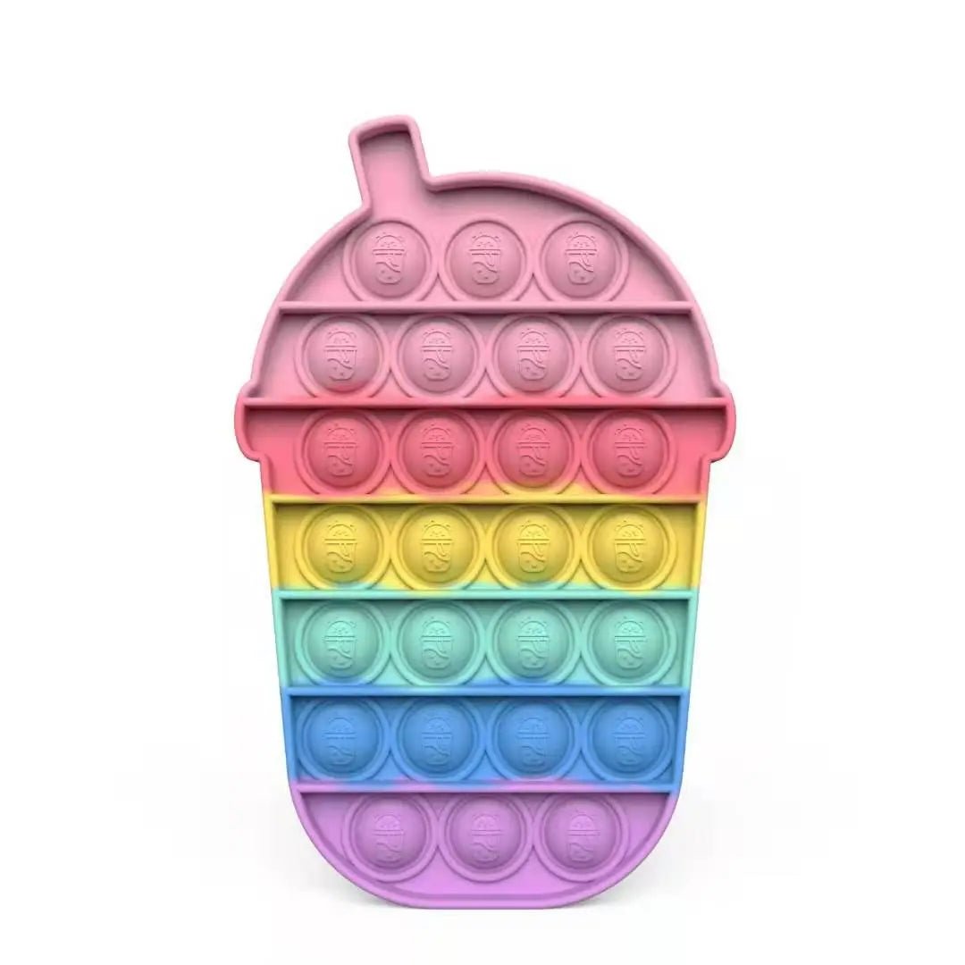 Kawaii Animal Fidget Toy shaped like an ice cream cone displayed on a white background.