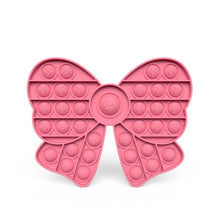 Kawaii Animal Fidget Toy in a pink bow shape for girls sensory play and party favor gifting.