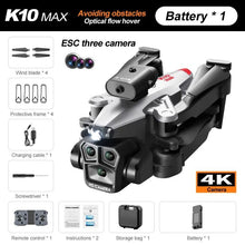 KBDFA K10 Max drone key features summary for 4K aerial photography and obstacle avoidance quadcopter gifting.