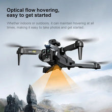 KBDFA K10 Max drone hovering with optical flow positioning over mountains for stable, easy flying.