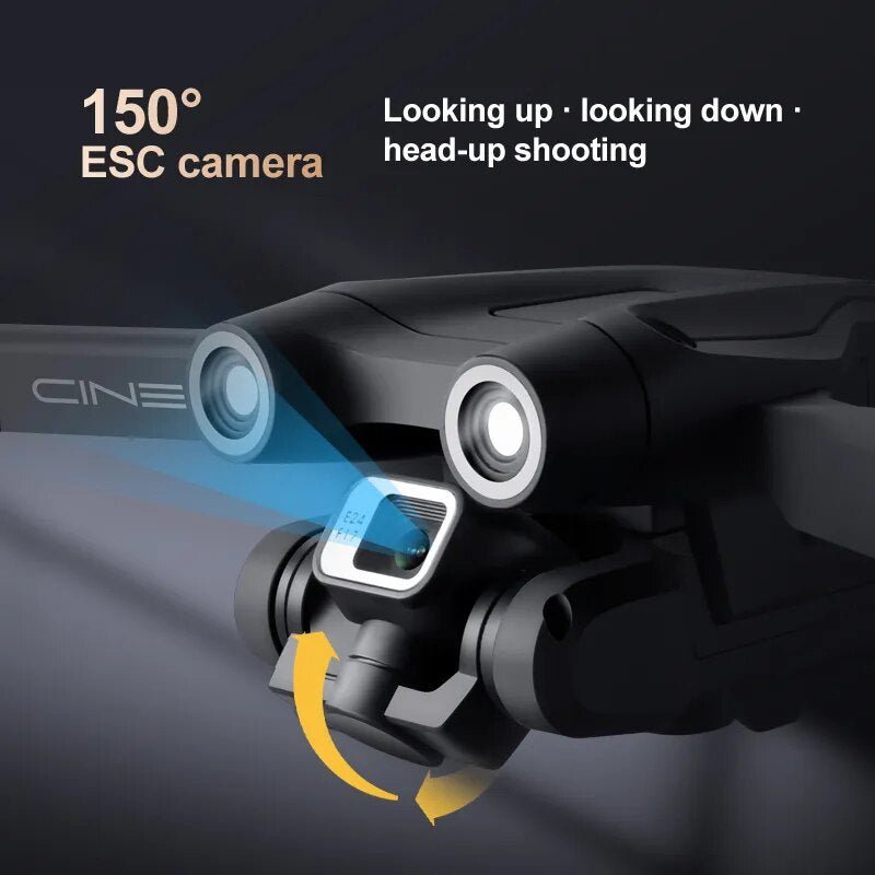 KBDFA Z908 Pro Max drone camera with a 150-degree field of view for wide-angle aerial shooting.